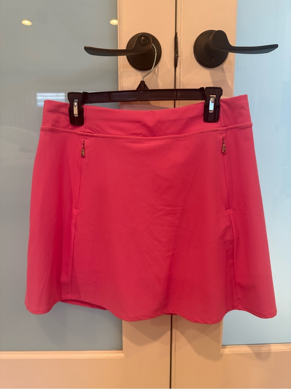 Ralph Lauren Hot Pink Athletic Skort with Zip Detail